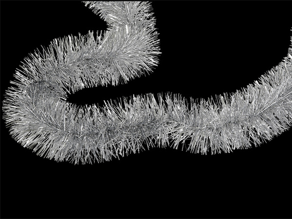 Chandler de navidad 2m cadena de plata