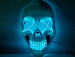 Masque crâne led halloween led lumineux party