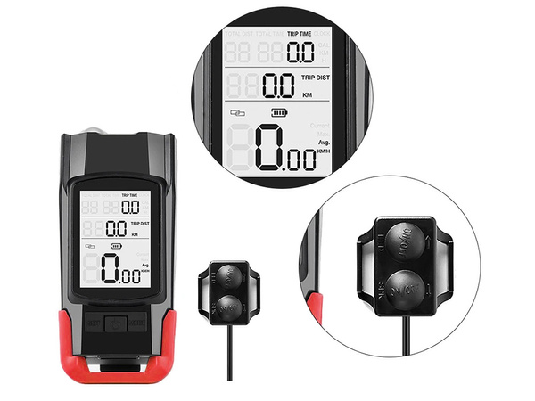 Ees tagumine led jalgratta lamp traadita counter valju sarv 3in1