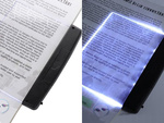 Lampe de lecture de livre de nuit rétro-éclairage panneau led page portable