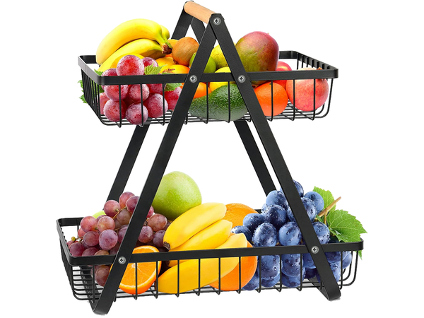 Konyhai polc loft konyhai szervező kosárral