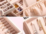 Jewellery box organiser box mirror case spacious box