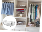 Metal basket suspended kitchen shelf hanging shelf organiser