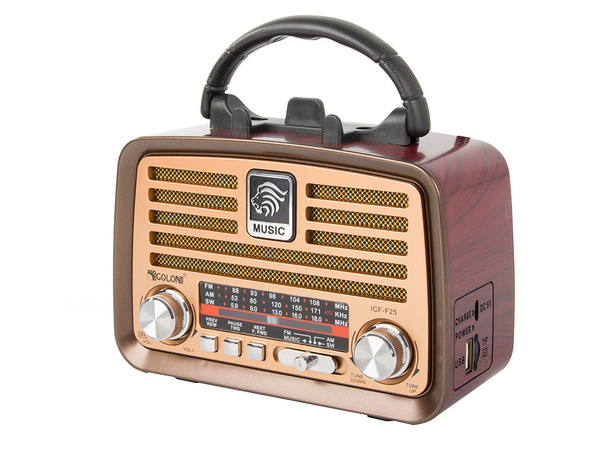 Radio mobile retro cuisine fm am bluetooth usb antenne rechargeable