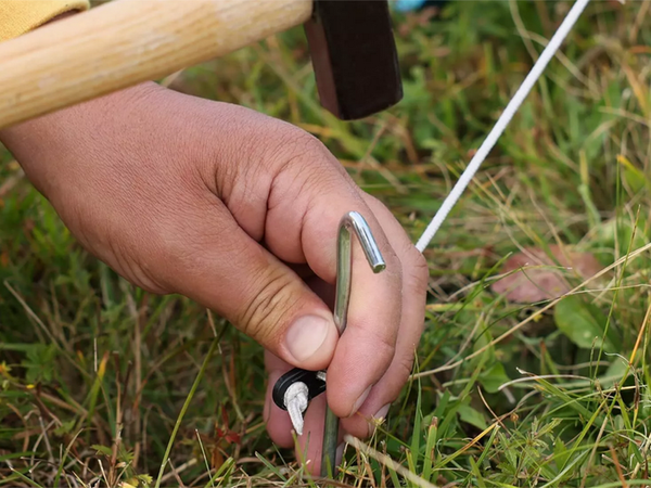 Tent piles holidays sidro zatiči jekla 18cm 20pcs kljuka amp zanke zatiči