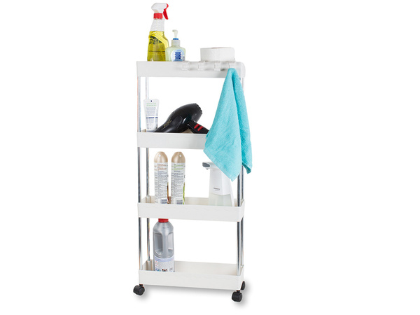 Bathroom shelf kitchen cabinet on wheels bookcase