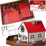 Casa De Pan De Jengibre Navidad Cortadores De Pan De Jengibre Pesebre Cabaña