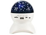 Zvaigžņu projektors nakts gaisma zvaigžņu led skaļrunis bluetooth usb projektors
