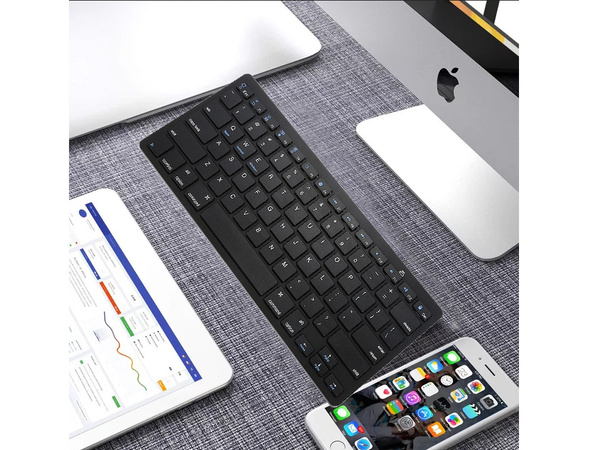 Wireless bluetooth keyboard for pc ipad mac small slim low-profile