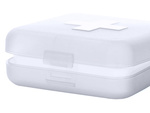 Container medicine box supplements tablets travel 4 compartments