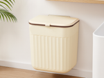 Cubo de basura de cocina para el cuarto de baño colgante independiente con tapa