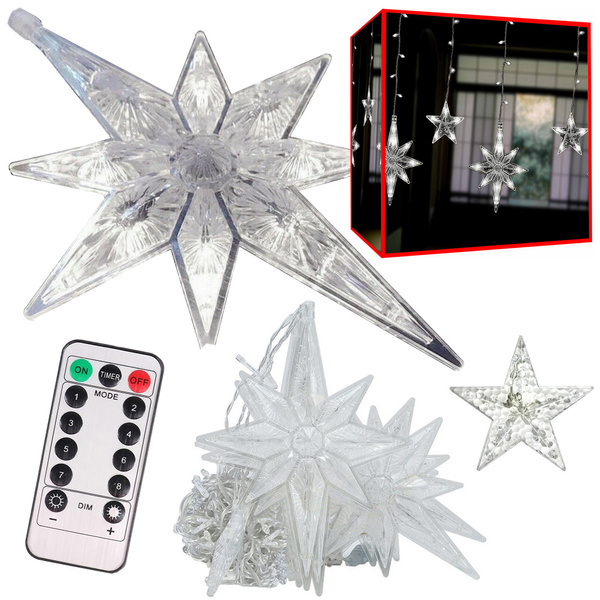Lights garland stars light curtain 138 led