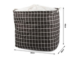 Folding basket for laundry toys large lockable