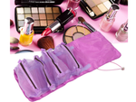 Rouleau de voyage pour articles de toilette fermeture éclair fonctionnelle 4 en 1 pour cosmétiques