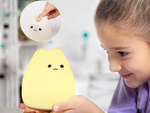 Lampka nocna dla dzieci led rgb kot dotyk silikon