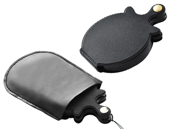 Lupa plegable de bolsillo mini estuche lanyard