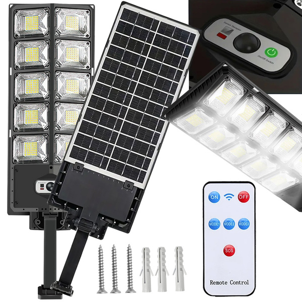 Saules led lampa kustības sensors krēslas tālvadības tālvadības ielu lampas nakts gaisma