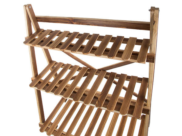 Blumentopf hochstehendes holzblumenbeet 3-stöckiges bücherregal