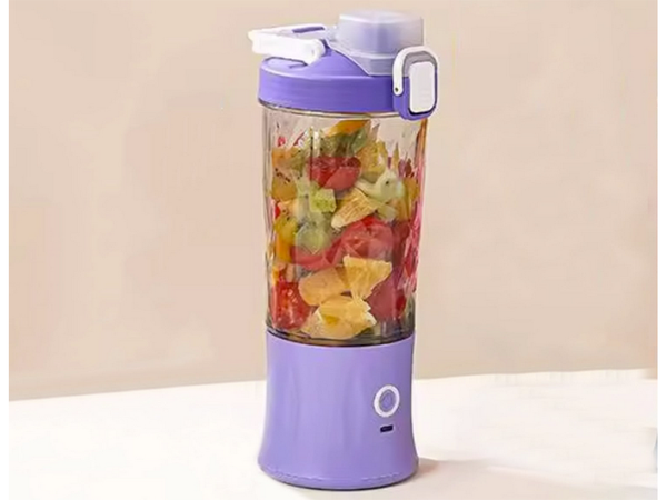 Blender portabil USB fără fir pentru smoothie, tocător de gheață violet