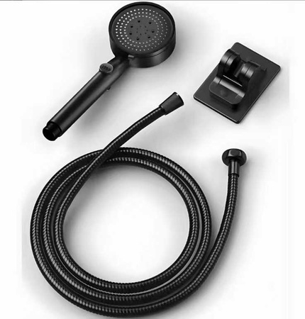 SHOWER HEAD SET BLACK (80)