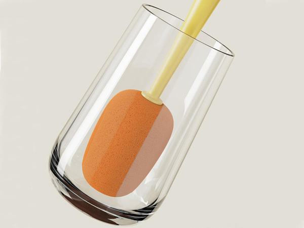 Bürste schwamm zum waschen von flaschen gläsern gläsern lange waschmaschine mit schwamm