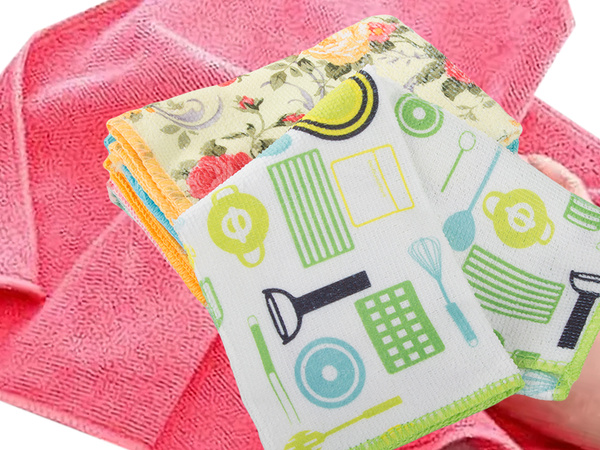 Microfibre cloths cleaning cloths set 6 cleaning set