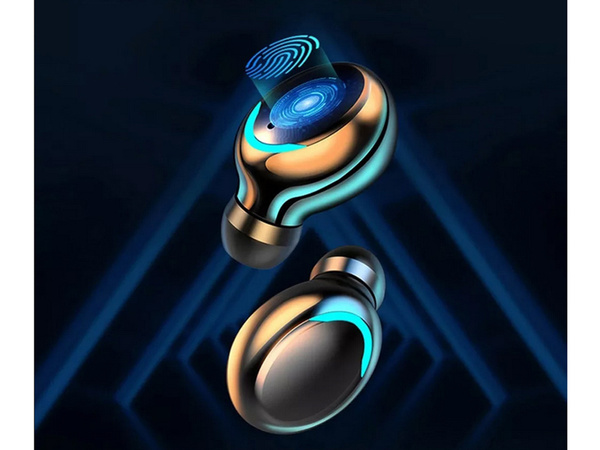 Bluetooth bezvadu austiņas f9 tws powerbank