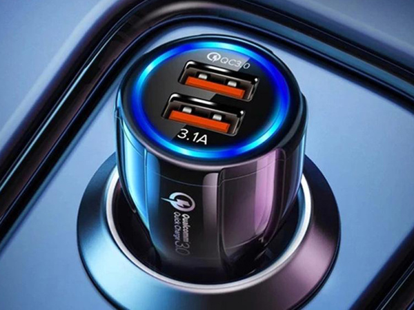 2xusb quickcharge 3.0 car charger for cigarette lighter sockets