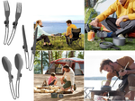Set de ustensile de gătit pentru camping kemping kettle tigaie 18in1
