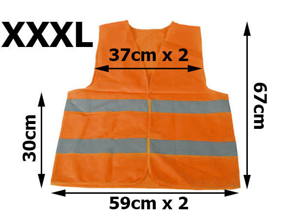 Reflektierende sicherheitsweste orange