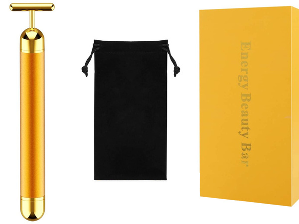 Barra de oro vibrador masajeador facial
