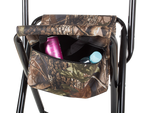 Fishing chair with backrest and carry bag
