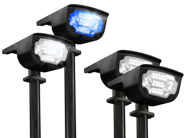 Farby solárnych záhradných lámp poháňaných led lampou