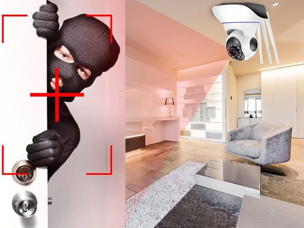 Camera ip wifi electronic nanny pivotant audio interior senzor de mișcare