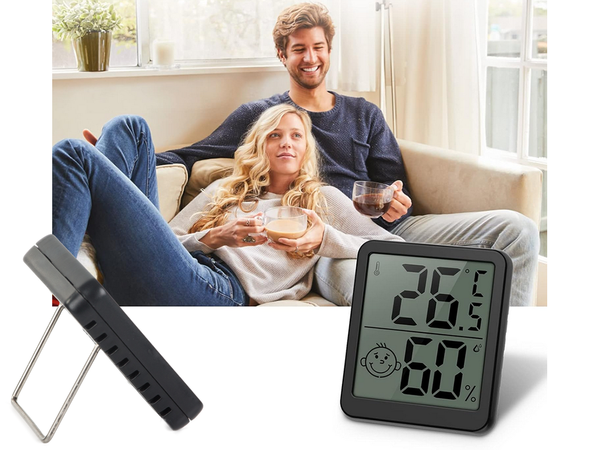 Digitalni termometer mini vremenska postaja soba higrometer baterija magnet