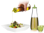 Bouteille d'huile et de vinaigre en verre avec distributeur d'herbes 0.5l