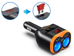 Rozdzielacz gniazda zapalniczki 12-24v 2xusb-a 1xusb-c qc 3.0 80w ładowarka