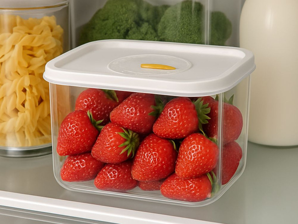 Recipiente para alimentos con tapa hermética organizador de cocina 1000 ml