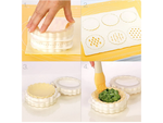 Cake tin cutter interchangeable filling inserts