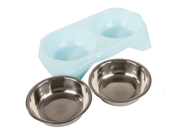 Metal dual dog box 350ml x 2