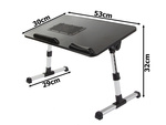 Table pour ordinateur portable table pliante ventilateur de refroidissement