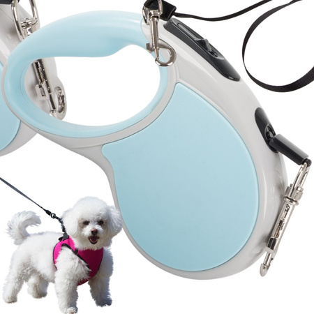 Automatic leash 5m strong for dog up to 15kg with lock strong long