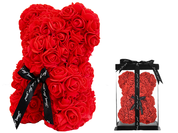 Rose petal medvedek darilo velika škatla rose xl