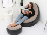Vrtni fotelj lounger napihljiv plaža pouf podnožje udobno