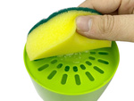 Dishwashing liquid dispenser sponge dispenser