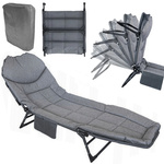 Folding travel bed recliner mattress lightweight portable field bed