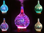 Vlažilnik zraka aromaterapija aroma difuzor nočna luč rgb 3d