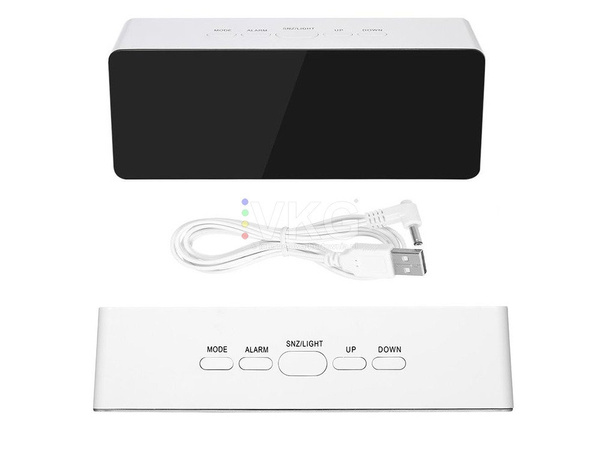 Led alarm clock led timer led mirror alarm date 4in1