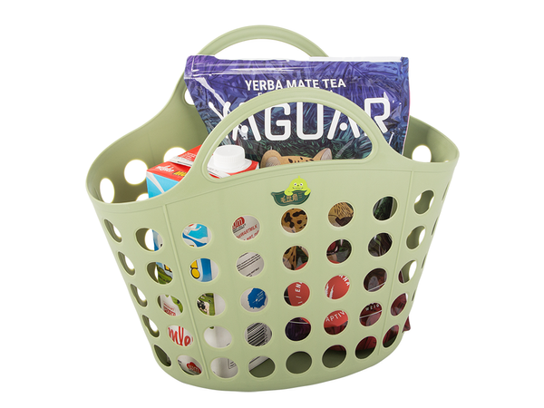 Cesta de la compra práctica para setas verduras fruta asas para picnic