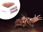 Lažna rana na grlu z 10 ml lažne krvi pripomoček za halloween